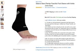 Plantar Fasciitis Foot Sleeve with Ankle