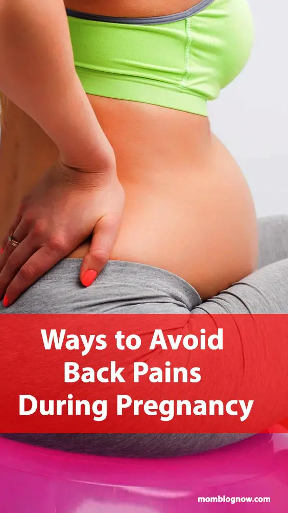 Ways to Avoid Back Pains During Pregnancy